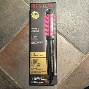 Revlon Salon Volume Body Heated Silicone Brush 430 Degree Heat Pro Collection 1"